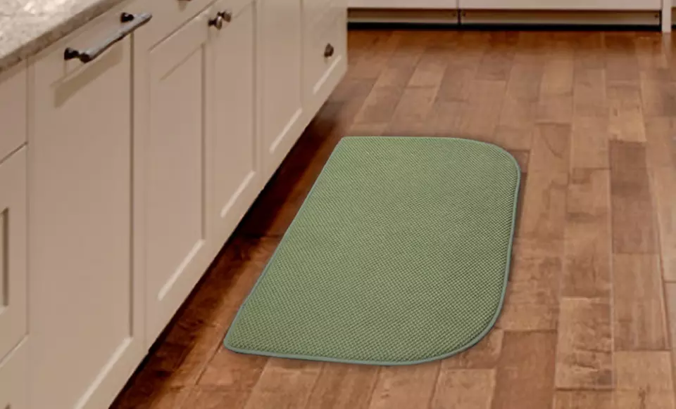 Memory-Foam Microfiber Kitchen Mats. Multiple Colors Available. Free Returns. - Second Medium
