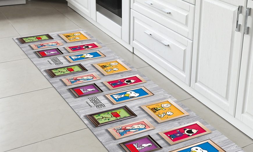 Image 11: Tapis de cuisine antidérapant Snoopy