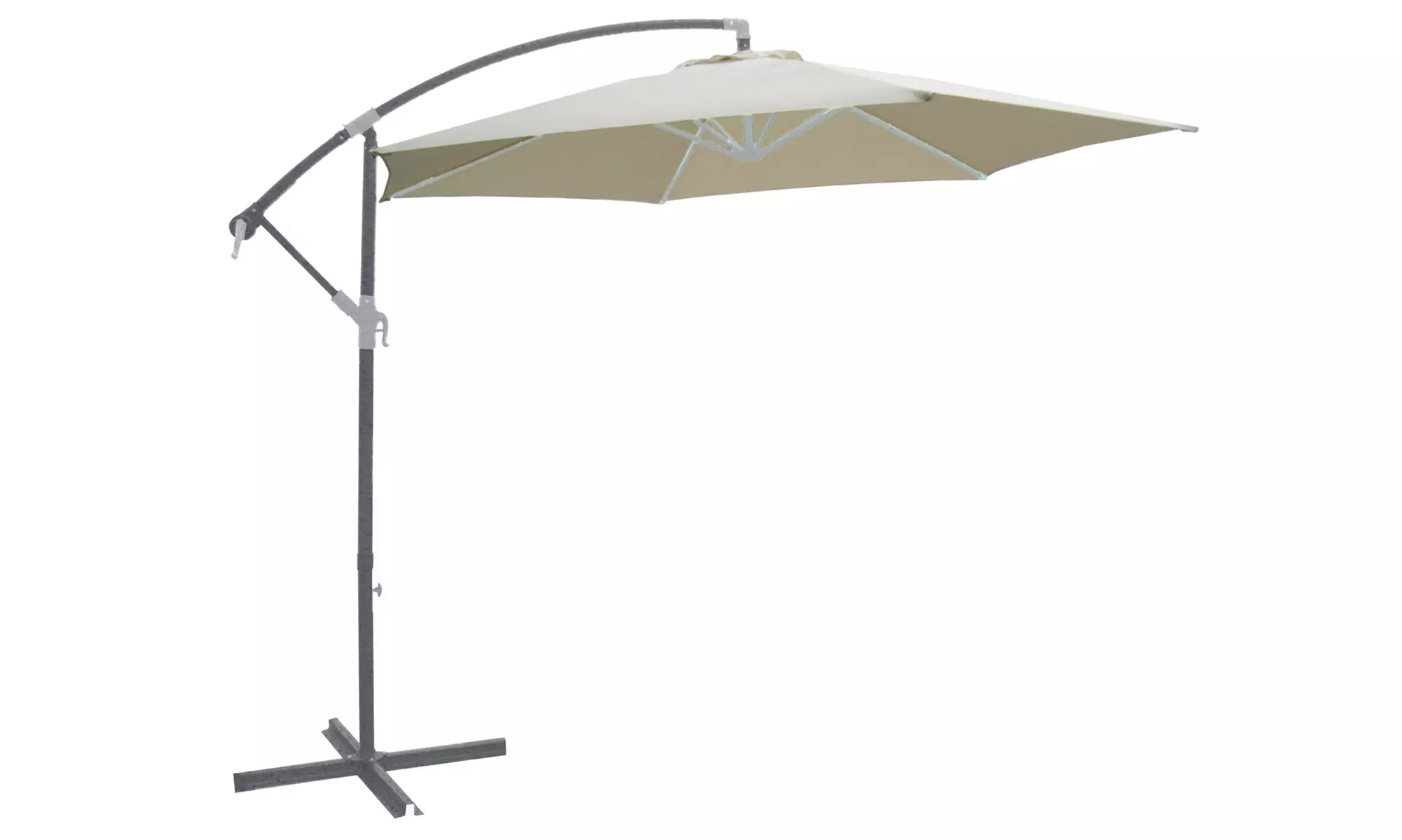 Ombrellone da giardino tondo o rettangolare a braccio, con spedizione gratuita - Primary Image