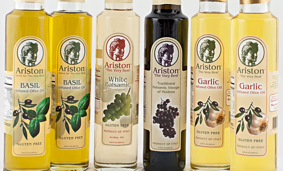 $39.99 for Ariston Six-Piece Olive Oil and Vinegar Collection ($95.94 List Price). Free Shipping. - Second Medium