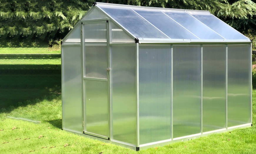 Image 35: Outsunny Polycarbonate Greenhouse