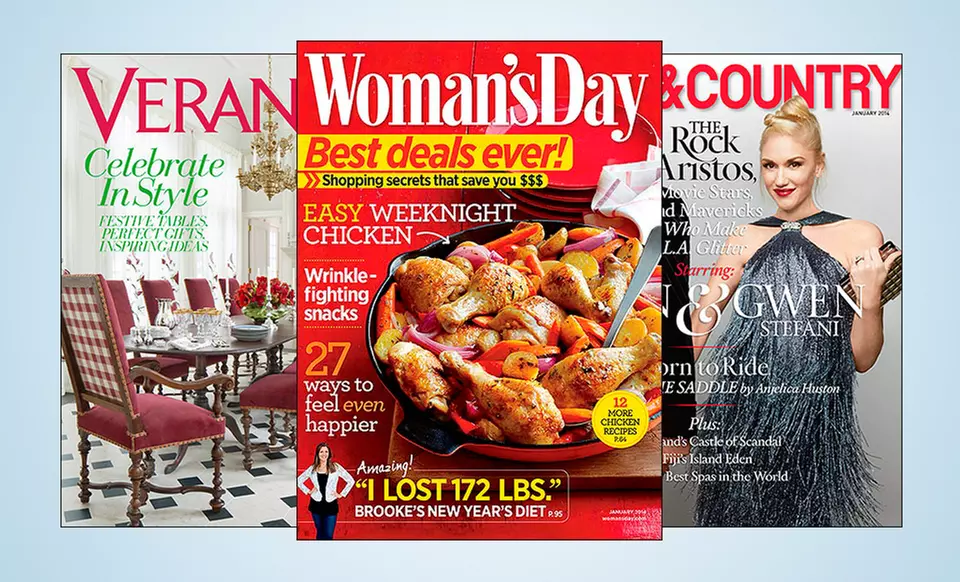 1-Year Hearst ﻿Magazine Subscription﻿﻿ or 6-Month O, the Oprah Magazine Subscription. Multiple Titles Available.   - Second Medium