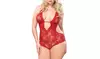 Leg Avenue Women's Halter Teddy (Plus-Size)