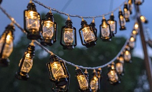 LED Retro Oil Lamp Garden String Lights