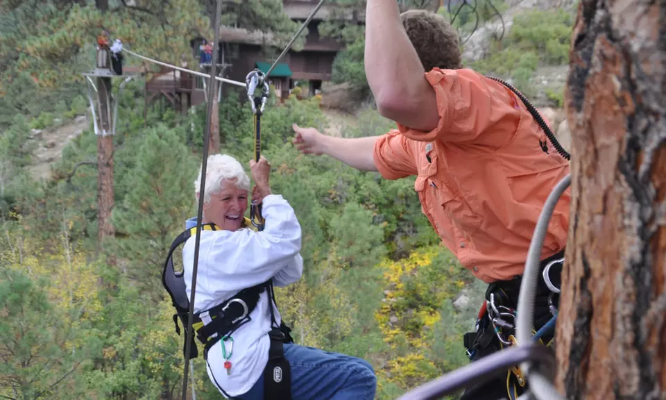 $349 for a Full-Day Zipline Excursion with Train Ride for One at Soaring Tree Top Adventures ($499 Value) - Second Medium