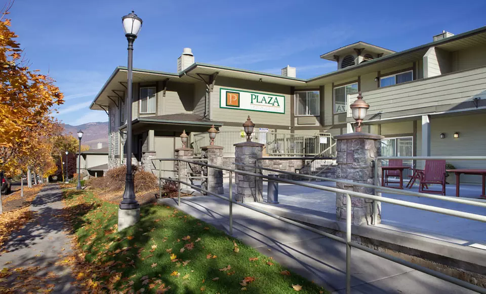 1- or 2-Night Stay with Wine and Chocolate at Plaza Inn & Suites in Ashland, OR - Primary Image