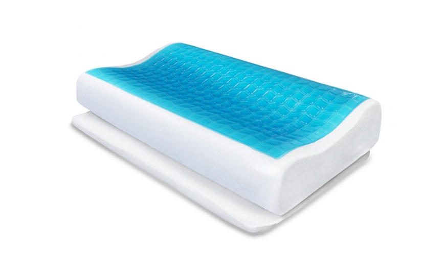 Contour Rest 3-in-1 Insta Cool Gel Pillow with Memory Foam | Groupon