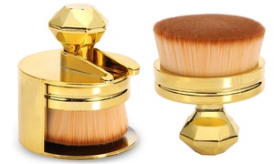  Glamza Rose Gold-Coloured Round Foundation Brush 