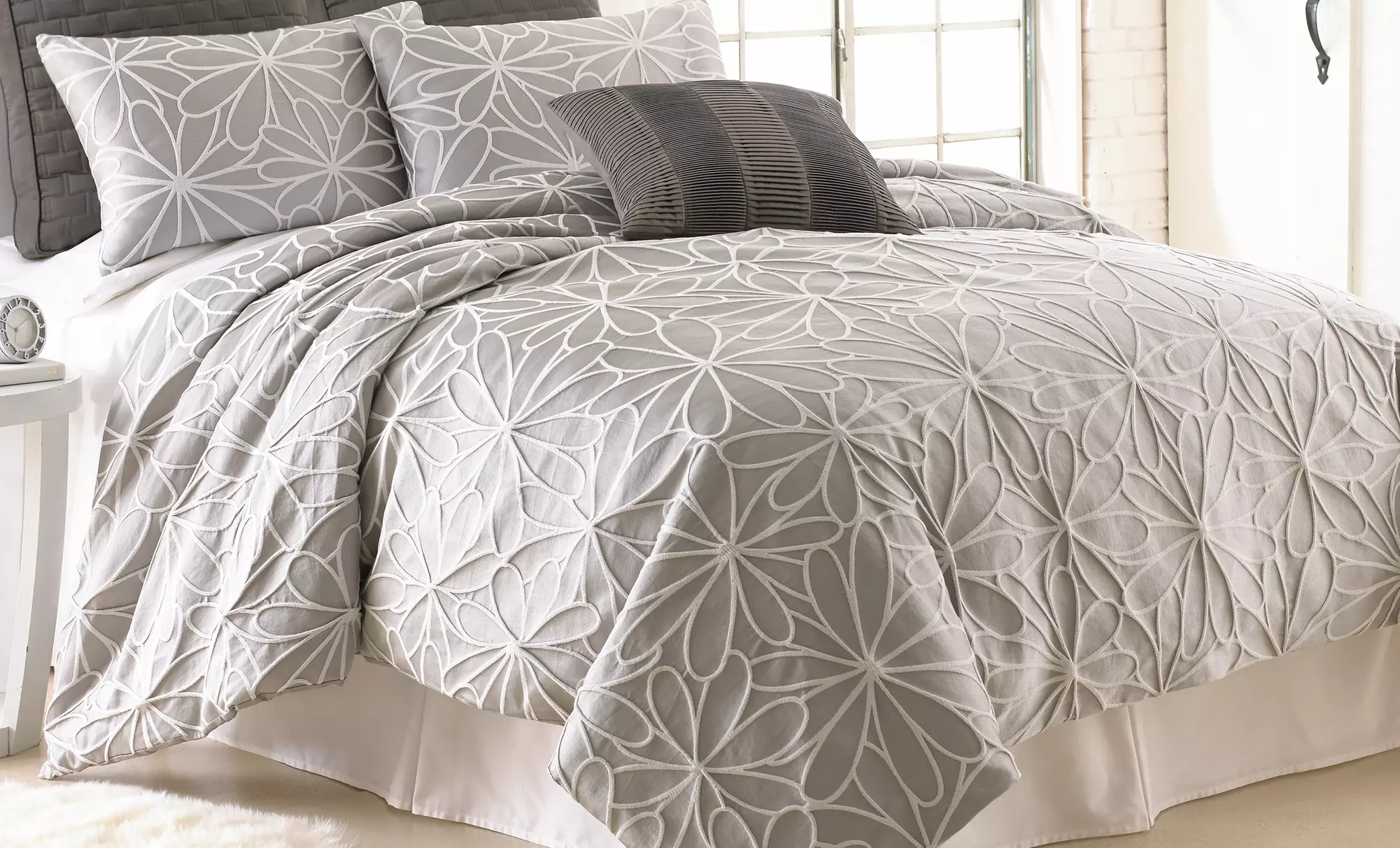 8-Piece Jacquard Comforter Set - Second Medium