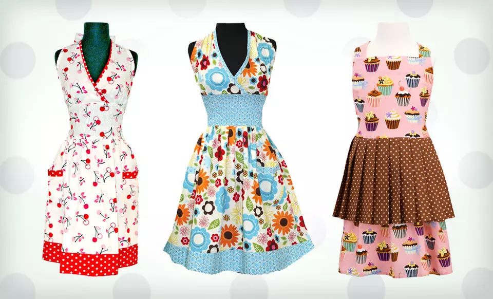 Retro-Inspired Apron (Up to 58% Off). 12 Options Available. Free Returns. - Primary Image