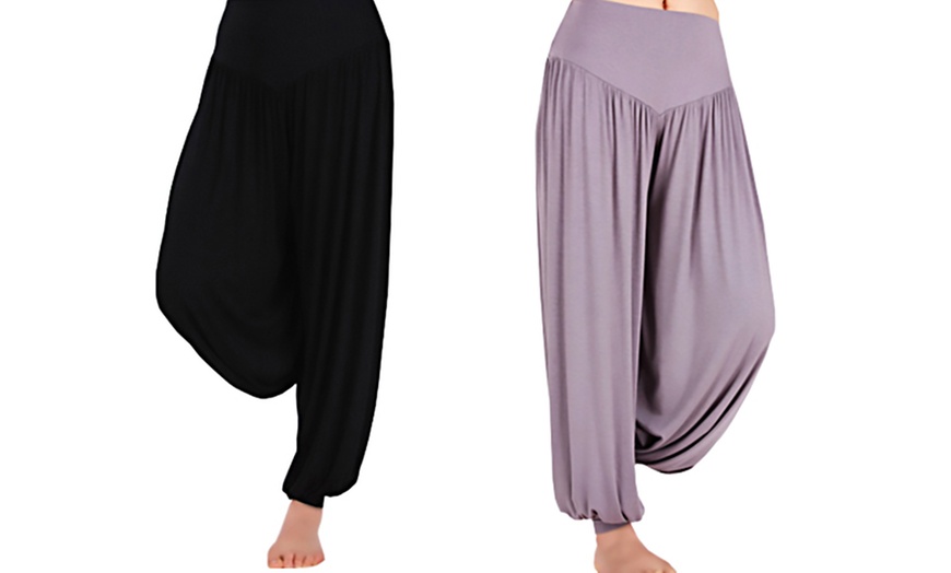 Image 9: Women's Cotton Yoga Pants