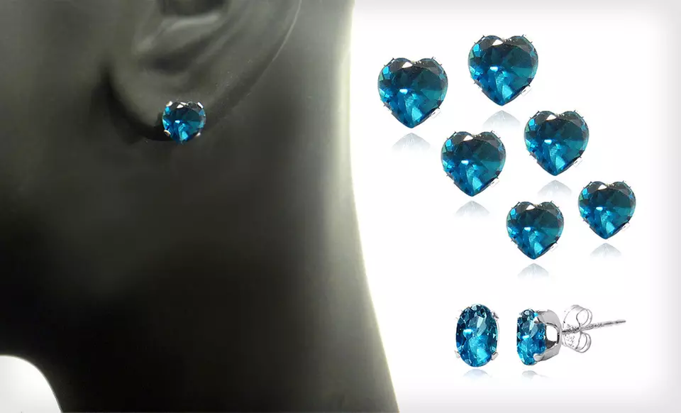 Blue Topaz Earrings (Up to 71% Off). Four Options Available. Free Shipping on Purchases of $15 or More. Free Returns. - Primary Image