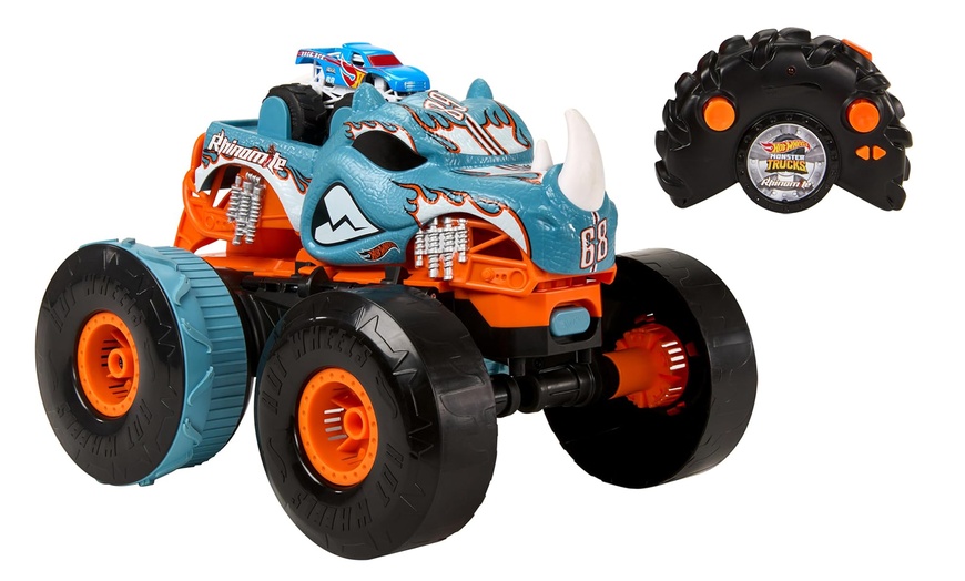 Image 2: Hot Wheels Monster Truck teledirigido y transformable