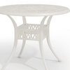 Image 19: Garden Outdoor Cast Aluminum Vintage Bistro Table 