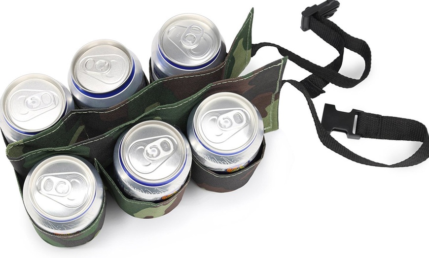 Image 3: Beer Six-Pack Holder Belt