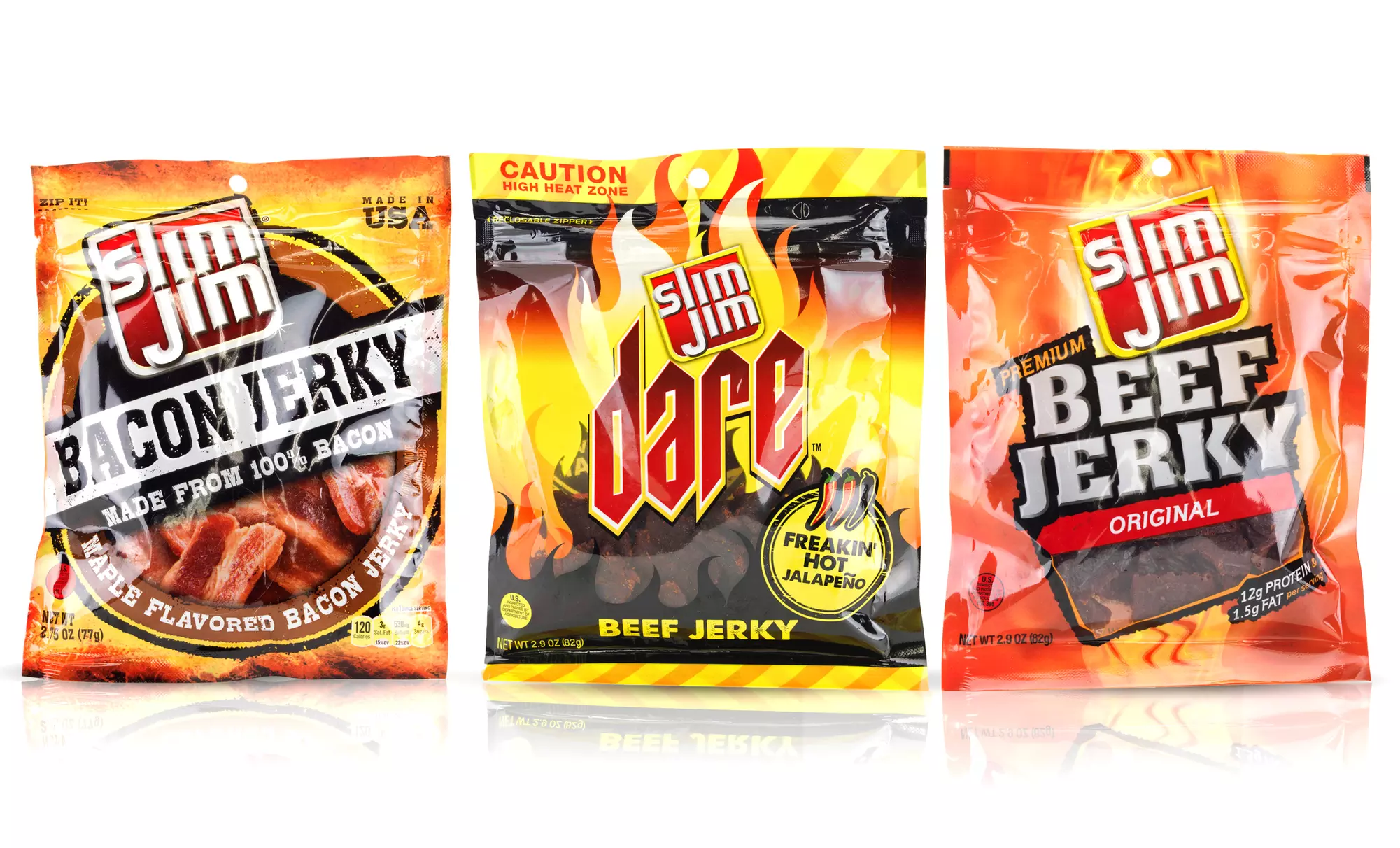 Slim Jim Beef Jerky; 8-Pack of 2.9 or 2.75 oz. Bags + 5% Back in Groupon Bucks - Primary Image