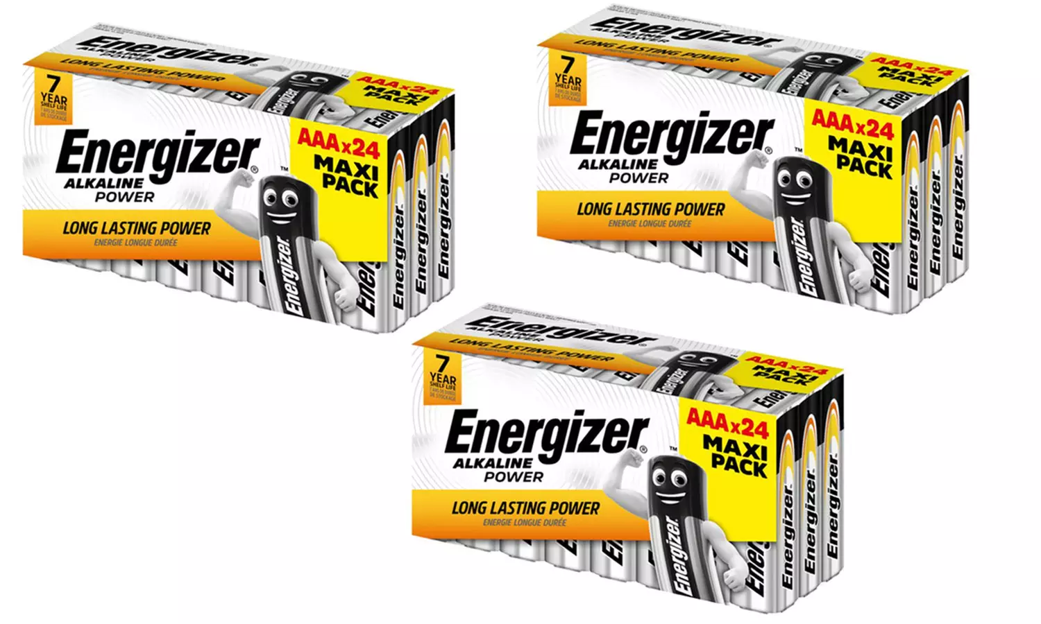 8, 16, 24, 48, 72, 96 oder 177 Energizer Alkaline AA- o. AAA-Batterien