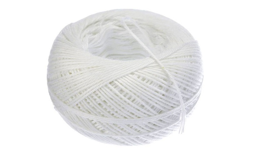 Image 1: White polyester food grade twine