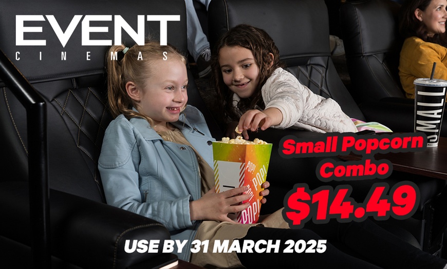 Image 1: Small Popcorn Combo Vouchers and Gold Class with $20 Bar Credit