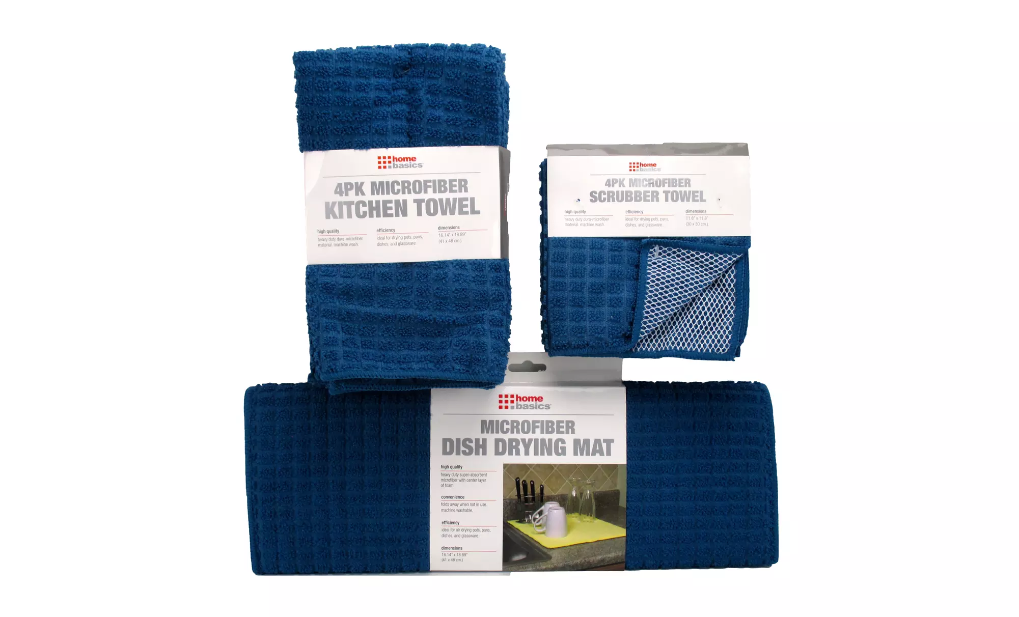 Microfiber Kitchen Towels and Scrubber Cloths Bundle. - Primary Image