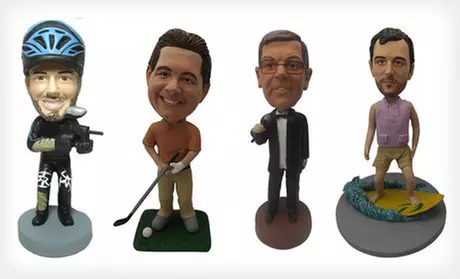 $55 for a Custom Bobblehead Package from AllBobbleheads.com with Shipping Included ($130 Total Value) - Primary Image