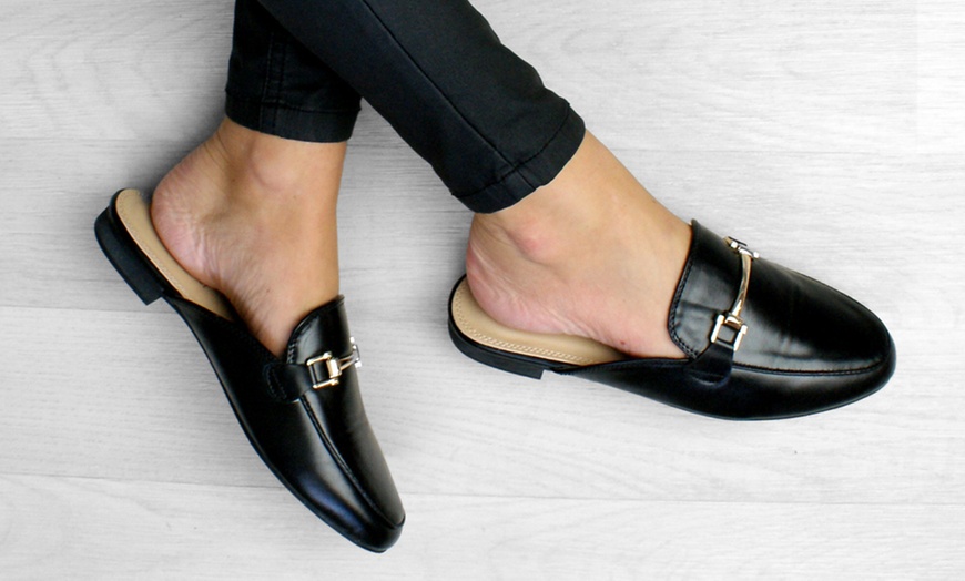 Image 2: Backless Loafer Mules