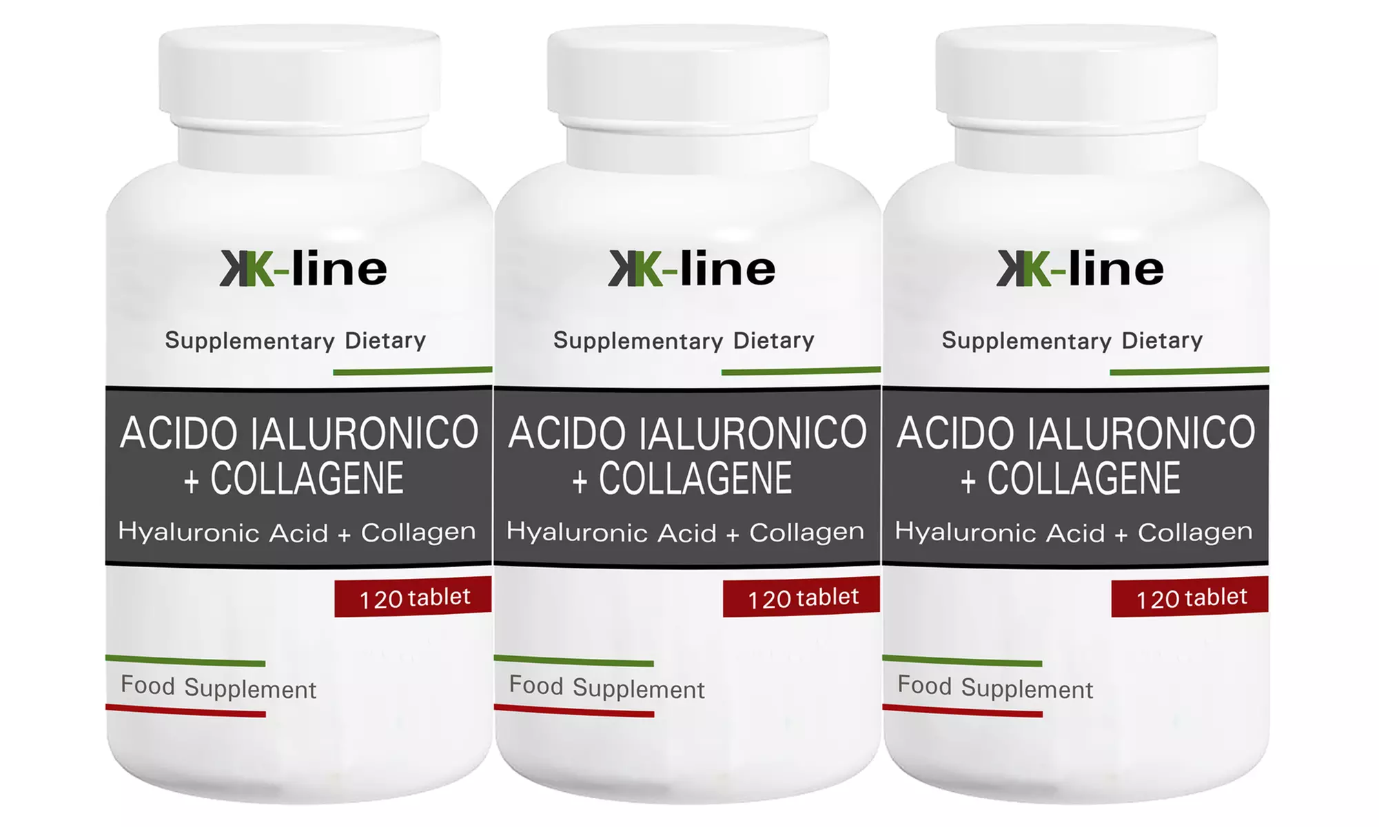 Fino a 720 capsule di Acido Ialuronico e Collagene K-Line