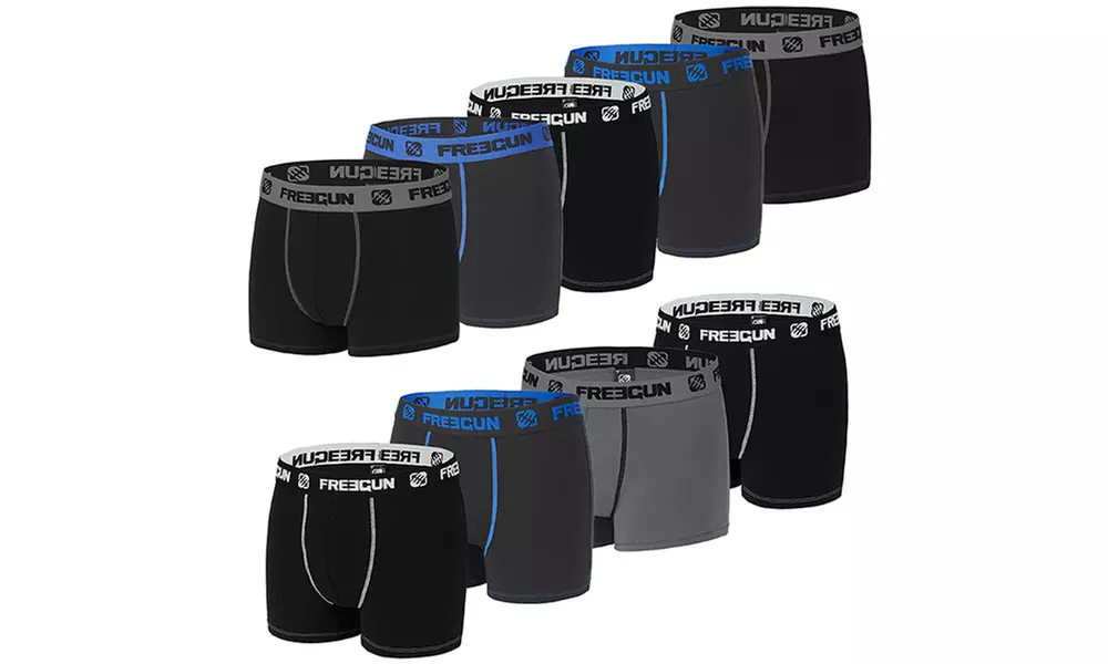 Lot de 3, 4, 6 ou 9 boxers en coton pour homme de la marque Freegun