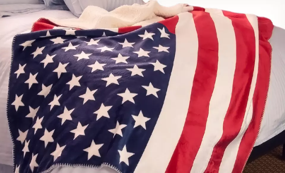 $34.99 for an Three-Piece Americana Picnic Set with Throw, Mat, and Flag ($99.99 List Price). Free Shipping and Returns. - Second Medium