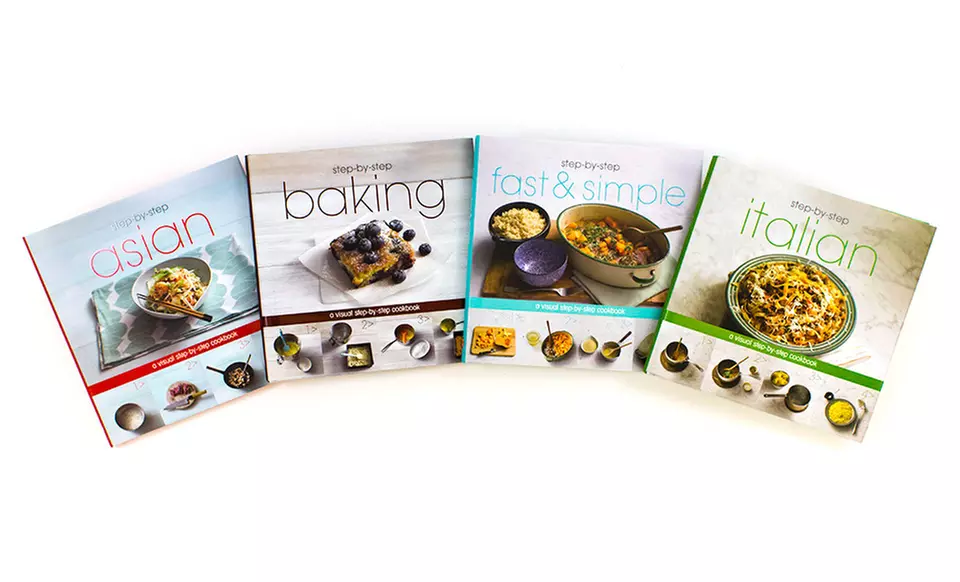 $24.99 for a Step-By-Step Cookbook Set  ($40 List Price). Free Shipping. - Primary Image