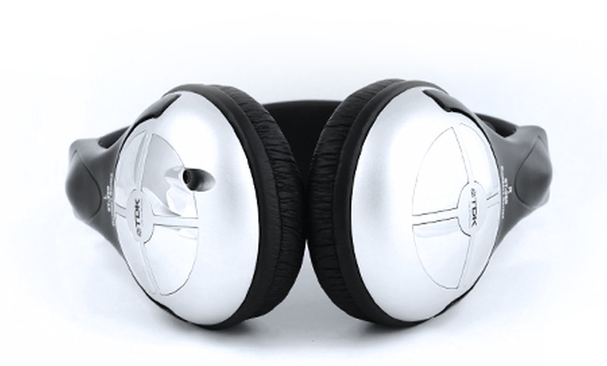 Image 2: TDK Over-Ear Headphones