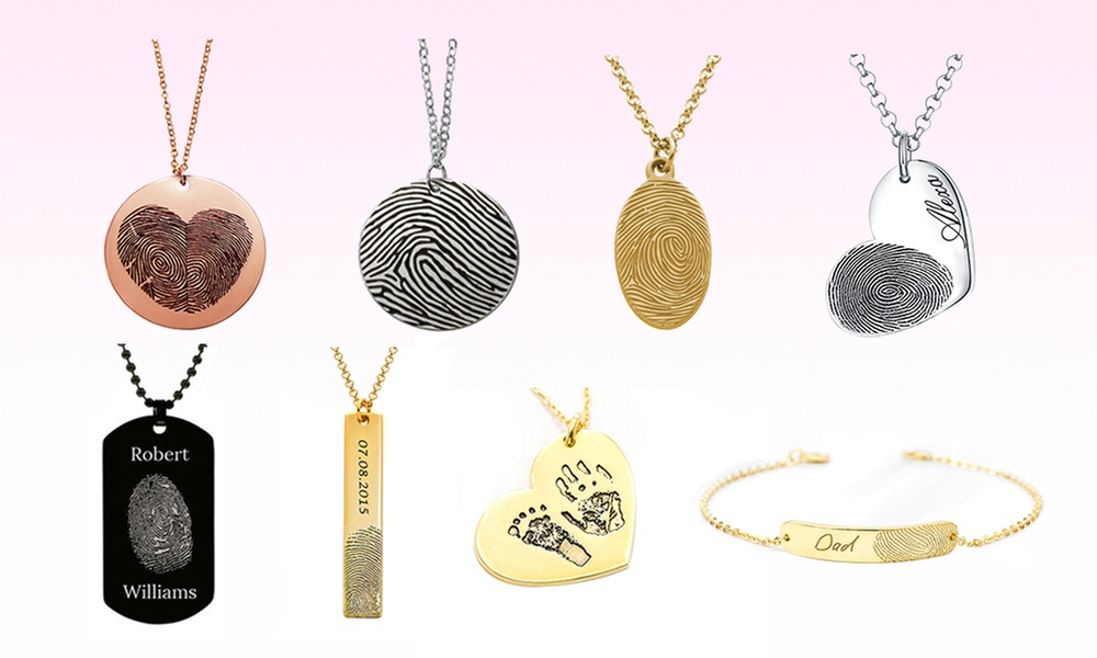 Fingerabdruck-Halskette & Gravur