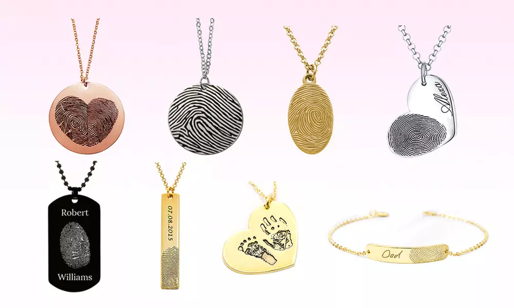 Fingerabdruck-Halskette & Gravur