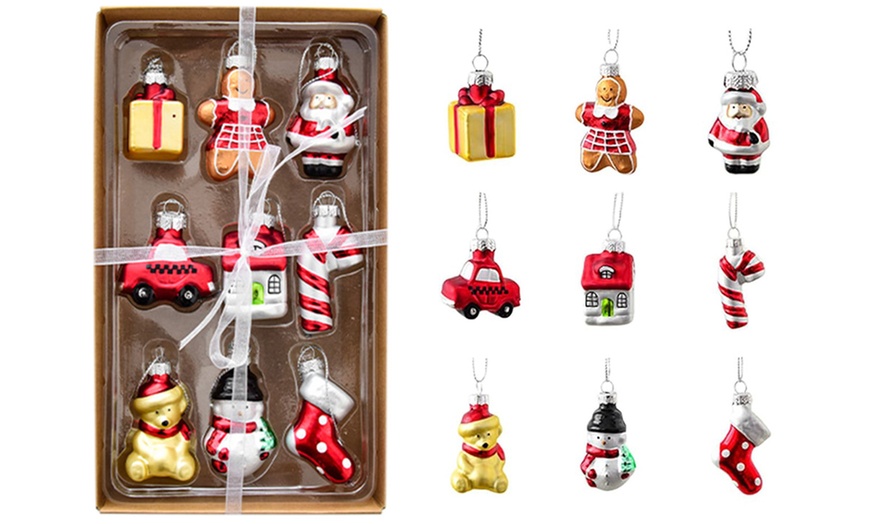 Image 4: Décorations de Noël en verre peint aux coloris vifs