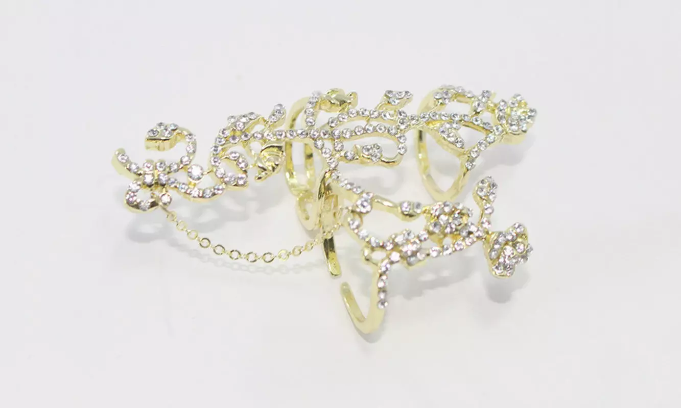 Handsieraad van het merk Affinity versierd met kristallen - Second Medium