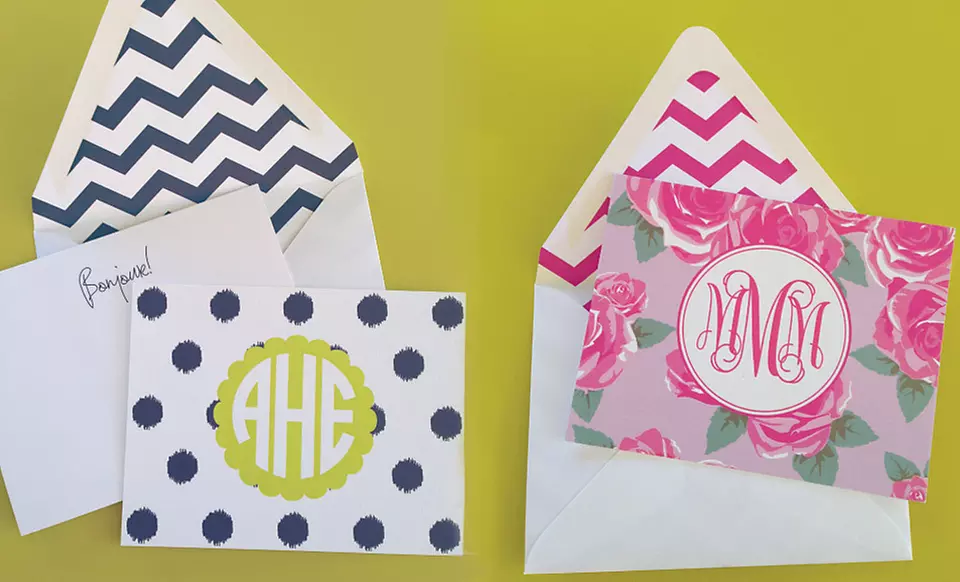 Custom Stationery Set from May Designs (Up to 46% Off). Three Sets Available. Free Shipping. - Primary Image