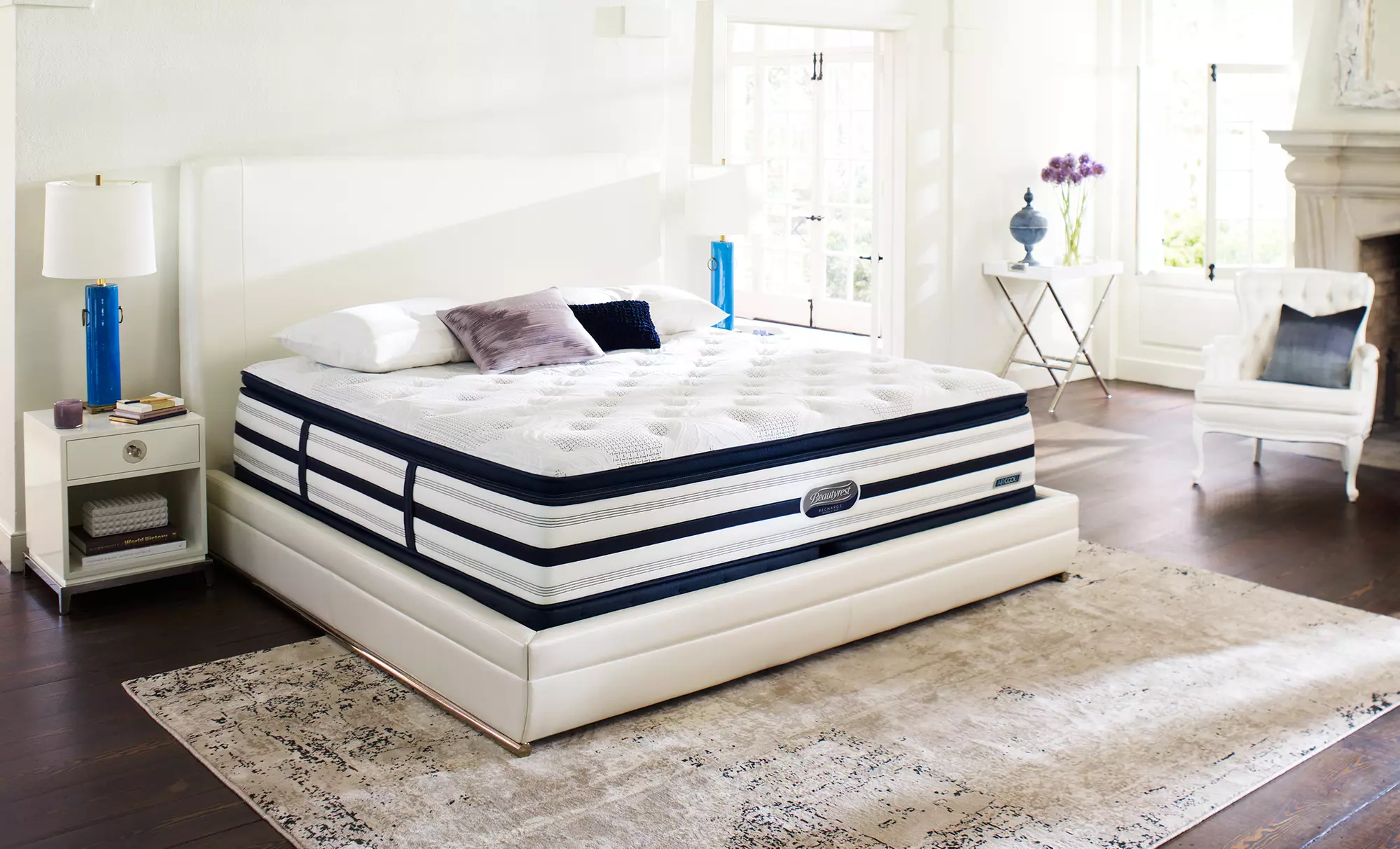Simmons Beautyrest Recharge World Class Miller Pillow-Top Mattress Sets. Free White Glove Delivery. 25-Year Warranty. - Primary Image