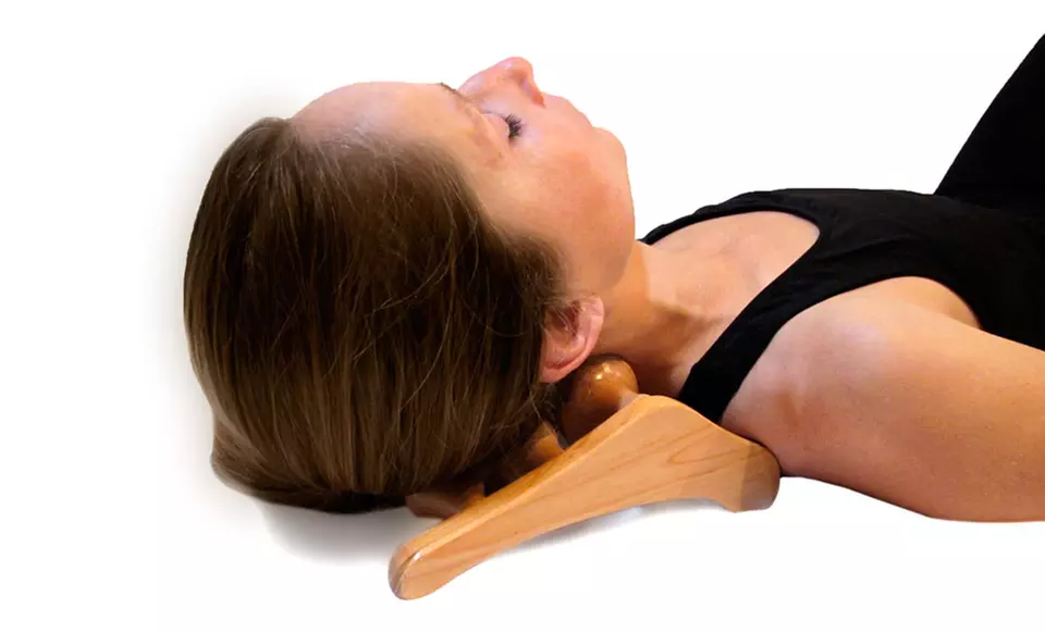 Neck Stretcher and Massager. Free Returns. - Second Medium
