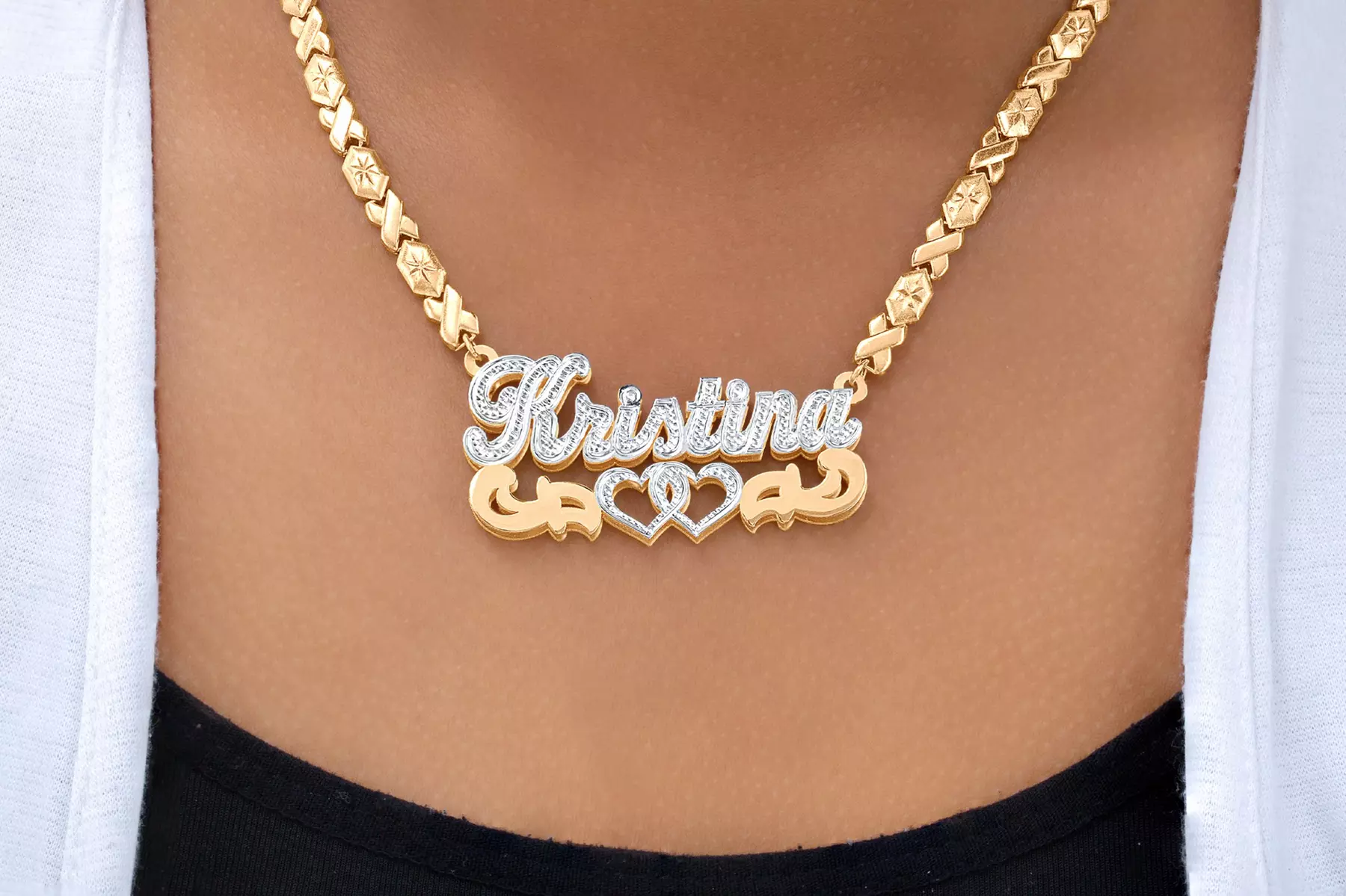 Custom Name Necklace Double Plated Up to 75% Off