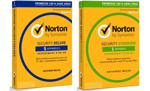 One or Two Years Norton Security Standard or Deluxe