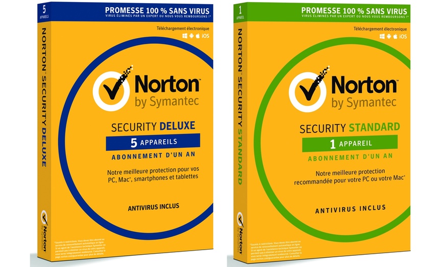 Image 1: One or Two Years Norton Security Standard or Deluxe