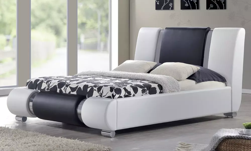 Double or King-Size Bed Frame With Mattress £179-£299 With Free Delivery - Primary Image