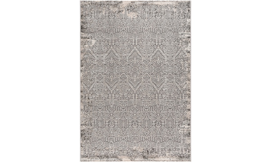 Image 12: Tapis LEXA imprimé élégant baroque, polyester avec support en jute