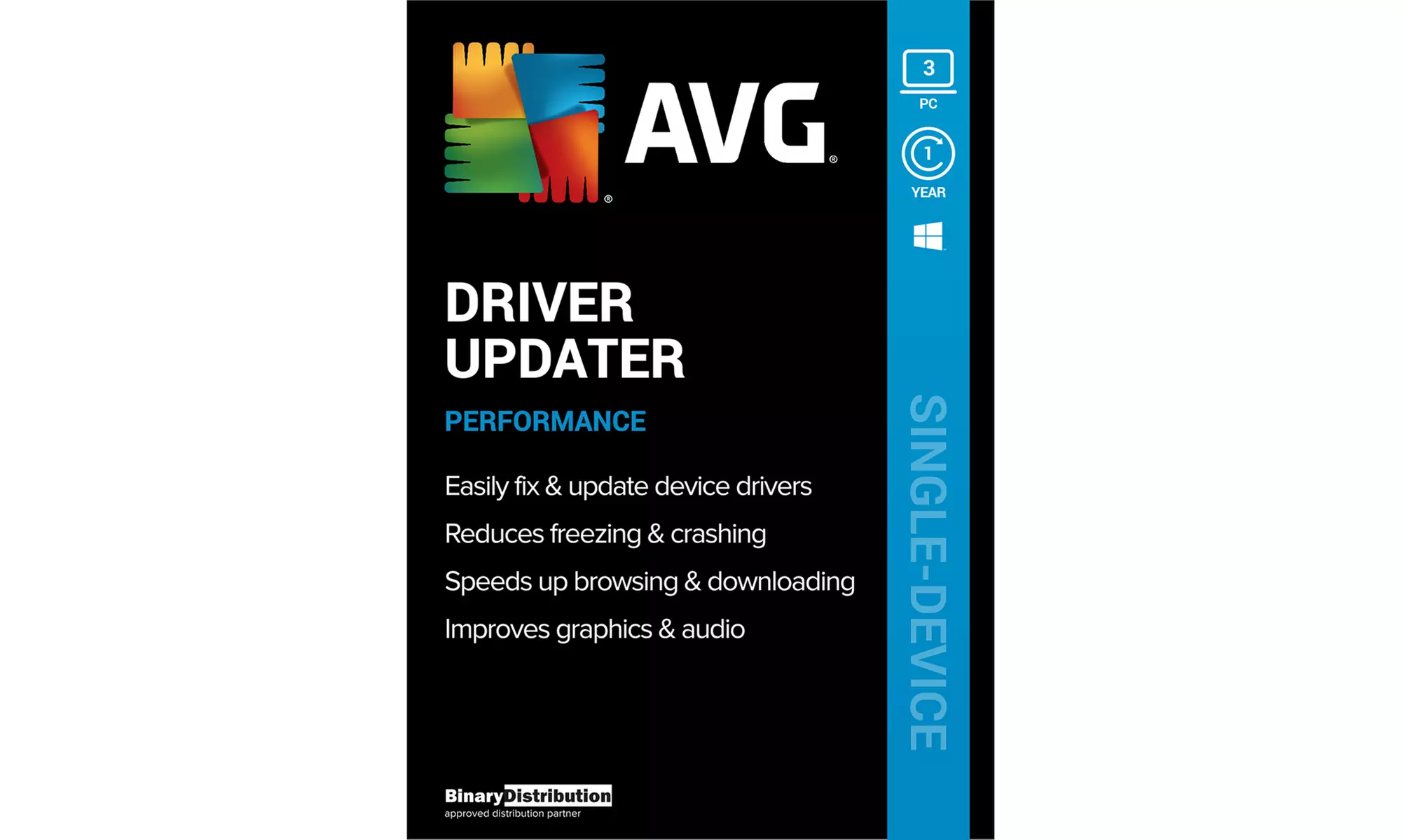 AVG Driver Updater 2024 for up to 3 Devices for One Year - Second Medium