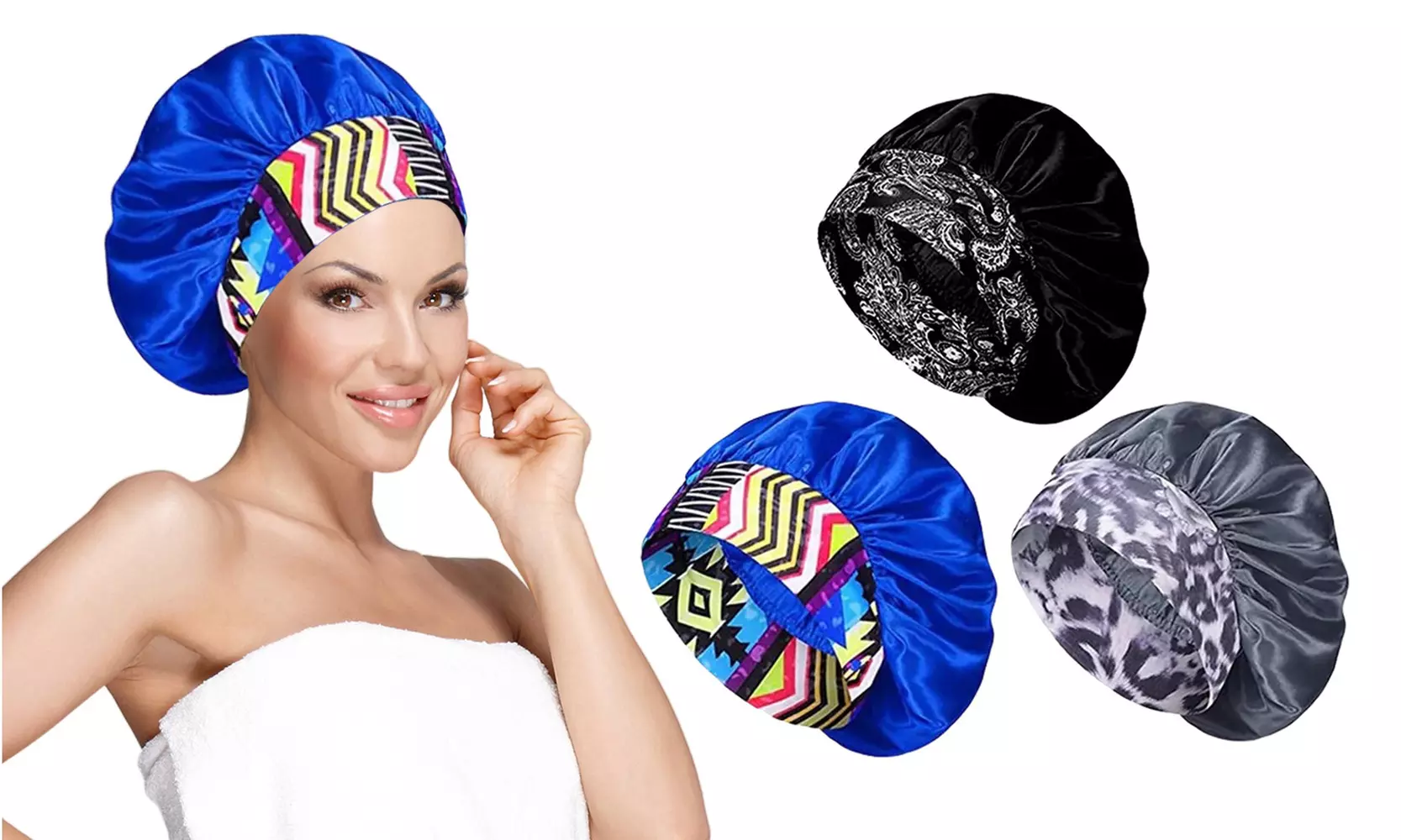 Women's Silky Satin Head Scarf Hair Wrap Cap Hat Headband Sleeping Bonnet