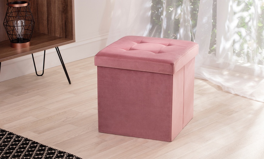 Image 15: Foldable Ottoman Storage Box