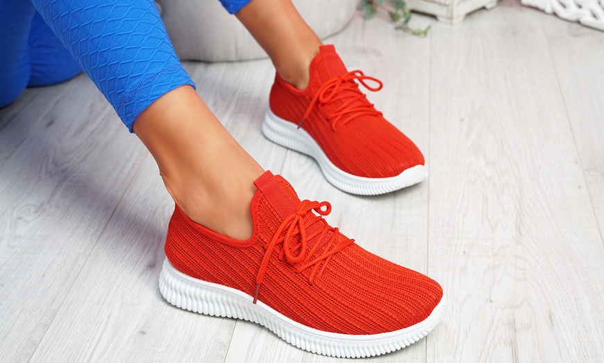 Image 17: Women's Knit Trainers