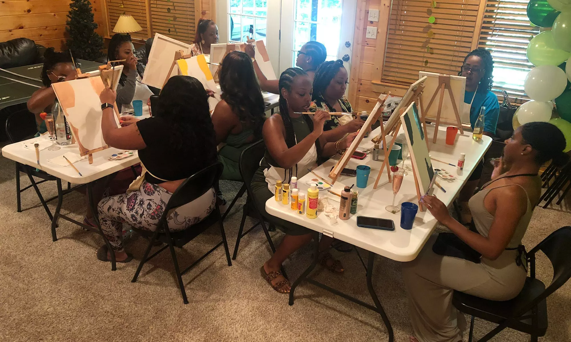 Painting Class for 6, 8, 10, or 15 People from Joi of Painting (Up to 34% Off) - Primary Image
