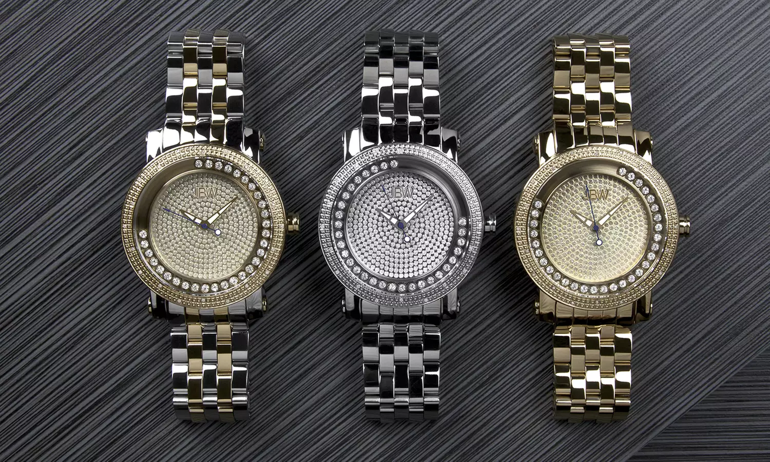 JBW Men's Hendrix Genuine Diamond Metal Watch - Primary Image