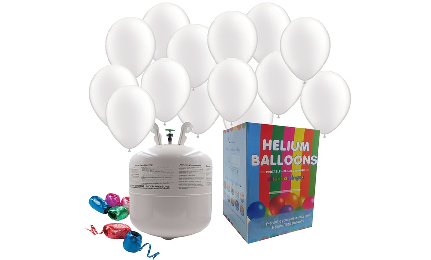 Image 5: Helium Gas Cylinder with Balloons